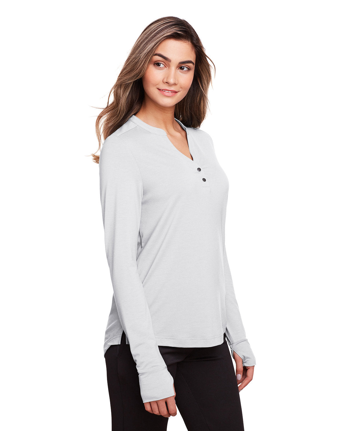 North End Ladies' Jaq Snap-Up Stretch Performance Pullover North End