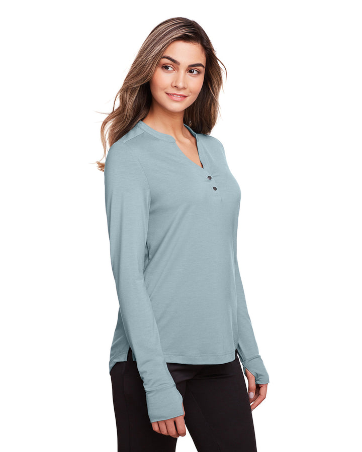 North End Ladies' Jaq Snap-Up Stretch Performance Pullover North End