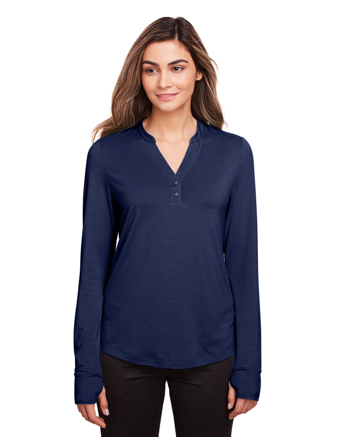 North End Ladies' Jaq Snap-Up Stretch Performance Pullover North End