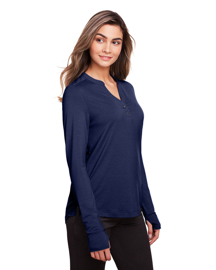 North End Ladies' Jaq Snap-Up Stretch Performance Pullover North End