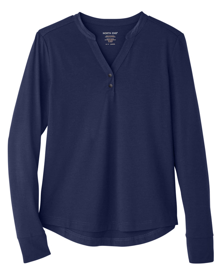 North End Ladies' Jaq Snap-Up Stretch Performance Pullover North End
