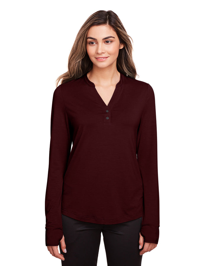 North End Ladies' Jaq Snap-Up Stretch Performance Pullover North End