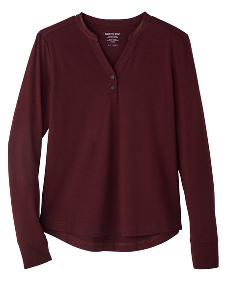 North End Ladies' Jaq Snap-Up Stretch Performance Pullover North End