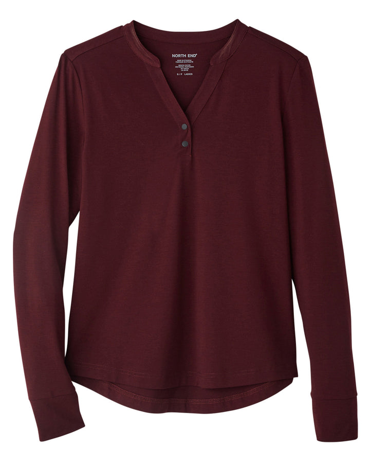 North End Ladies' Jaq Snap-Up Stretch Performance Pullover North End