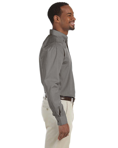 Harriton Men's 3.1 oz. Essential Poplin