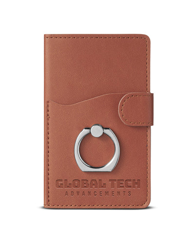 Leeman Tuscany™ Dual Card Pocket With Metal Ring