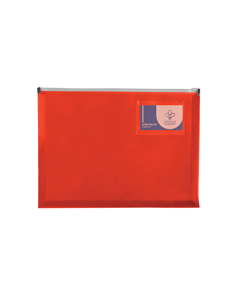 Prime Line Zip-Closure Envelope With Business Card Slot