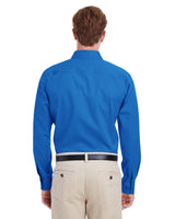 Harriton Men's Foundation 100% Cotton Long-Sleeve Twill Shirt with Teflon™ Harriton