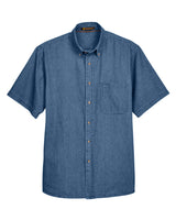 Harriton Men's 6.5 oz. Short-Sleeve Denim Shirt Harriton