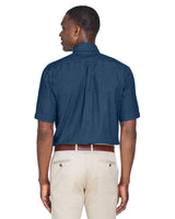 Harriton Men's 6.5 oz. Short-Sleeve Denim Shirt Harriton