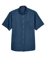 Harriton Men's 6.5 oz. Short-Sleeve Denim Shirt Harriton