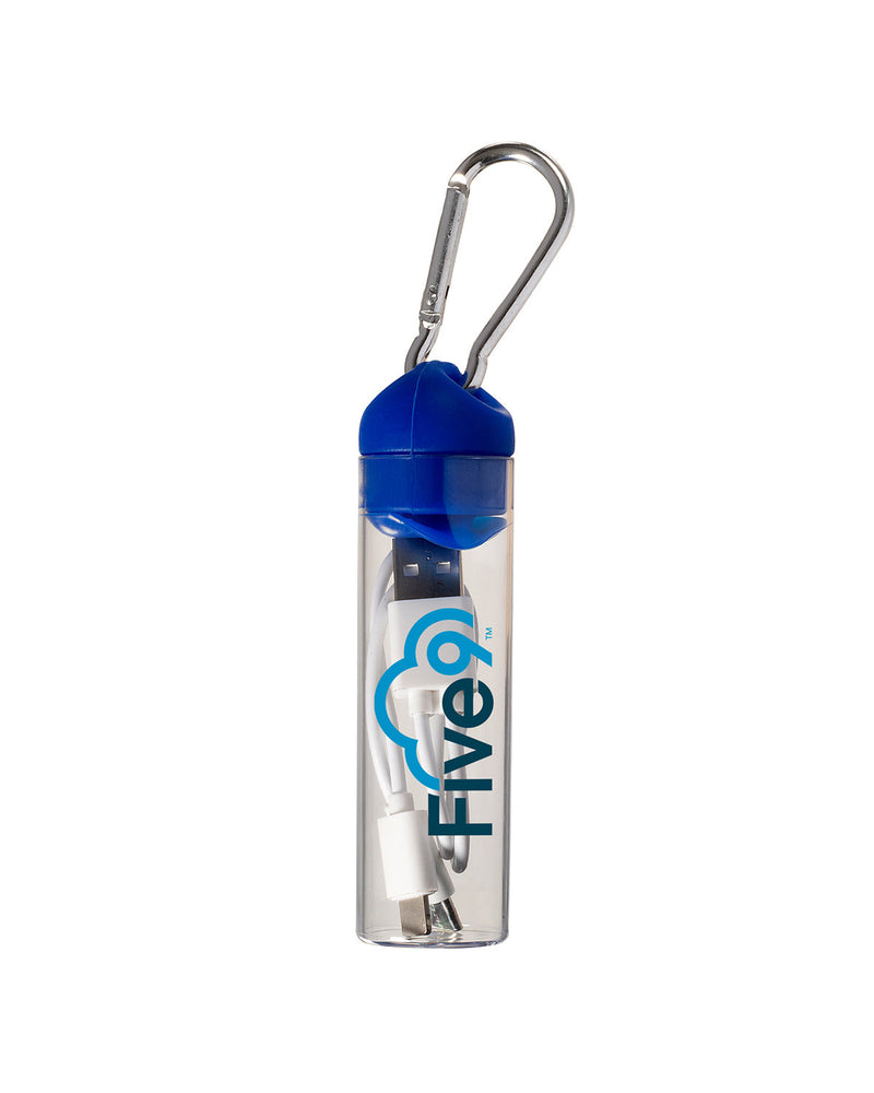 Prime Line 3-in-1 Charger Cable in Carabiner Storage Tube