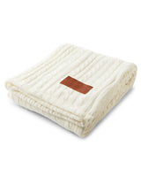 Leeman Cable Knit Sherpa Throw - Quantity 10 Leeman