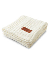 Leeman Cable Knit Sherpa Throw - Quantity 10 Leeman