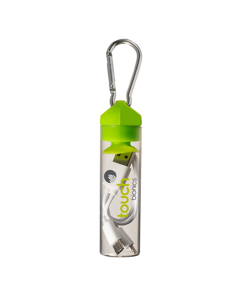 Prime Line 3-in-1 Charger Cable in Carabiner Storage Tube