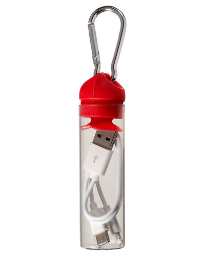 Prime Line 3-in-1 Charger Cable in Carabiner Storage Tube