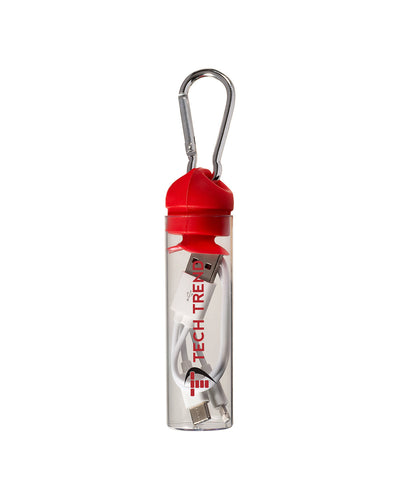 Prime Line 3-in-1 Charger Cable in Carabiner Storage Tube