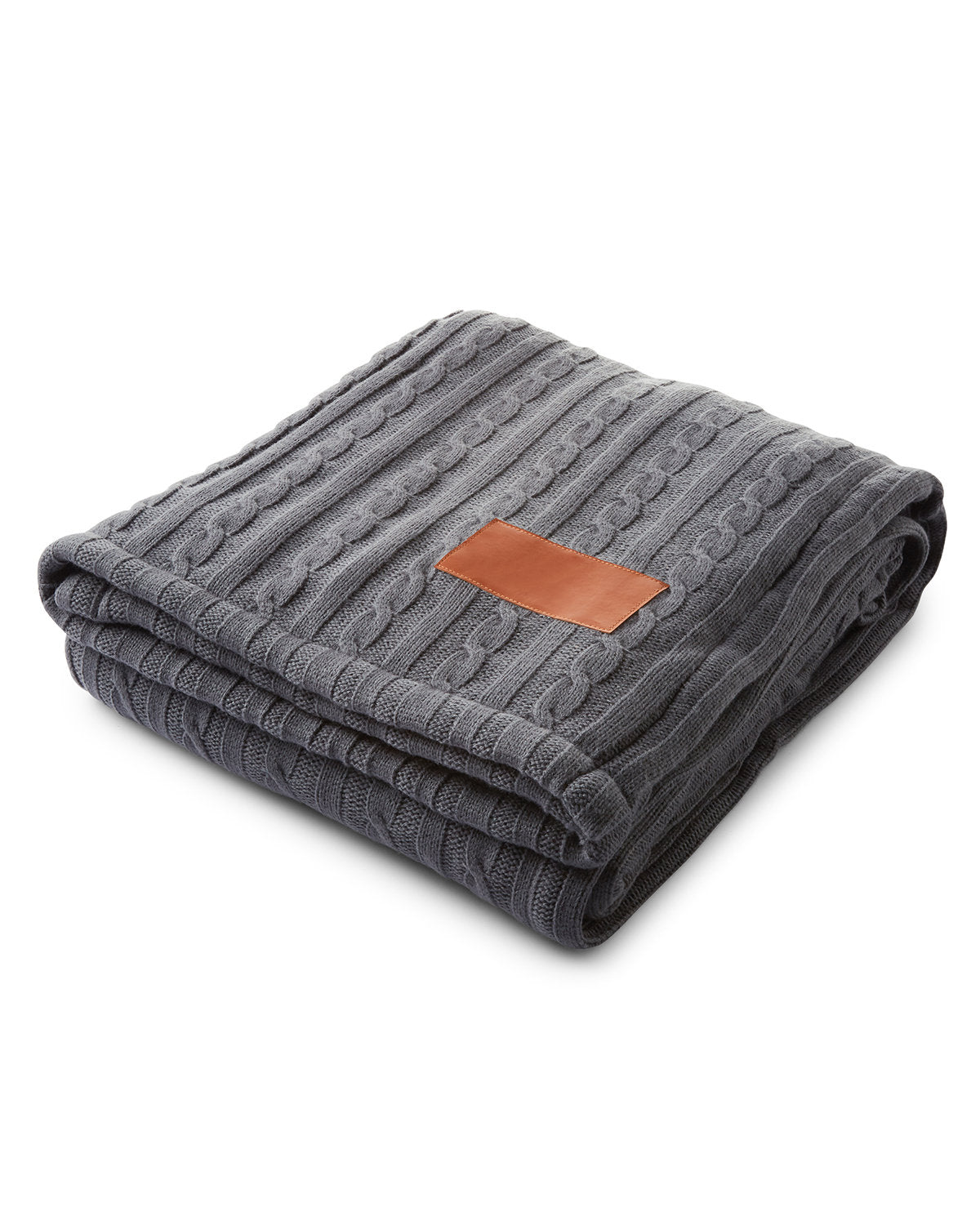 Leeman Cable Knit Sherpa Throw - Quantity 10 Leeman