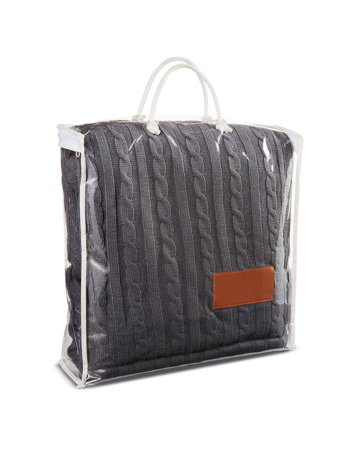 Leeman Cable Knit Sherpa Throw - Quantity 10 Leeman