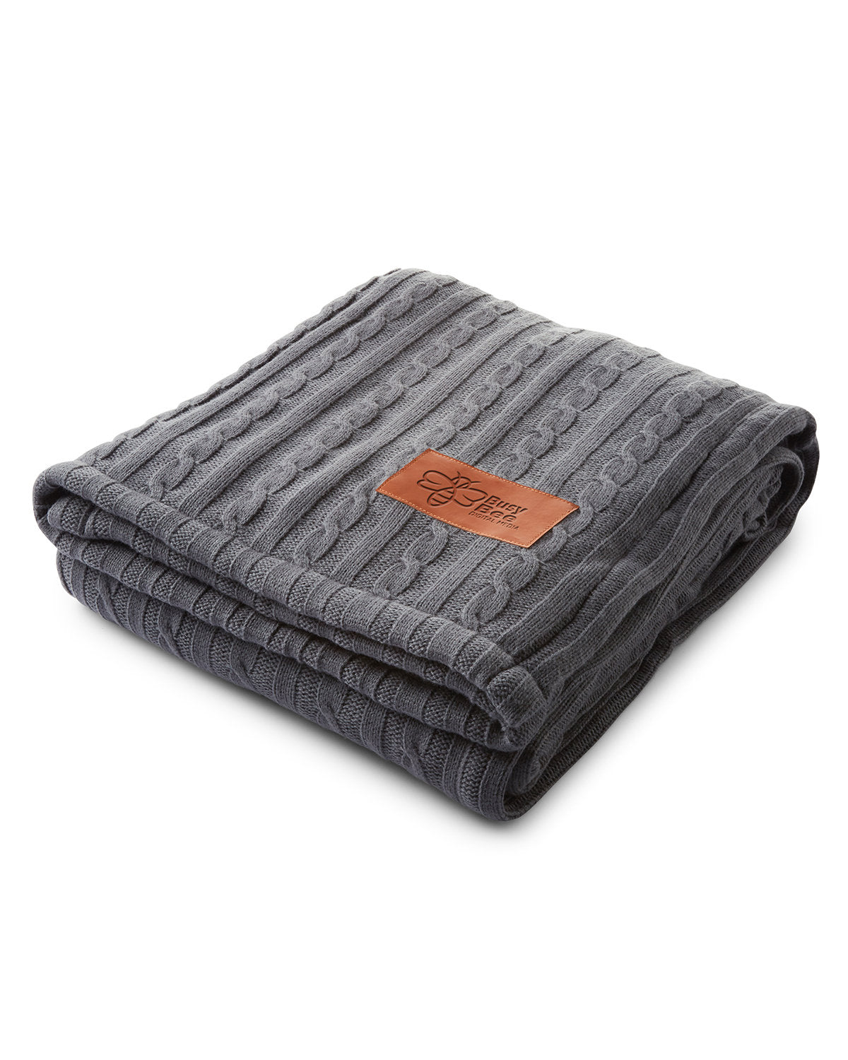 Leeman Cable Knit Sherpa Throw - Quantity 10 Leeman