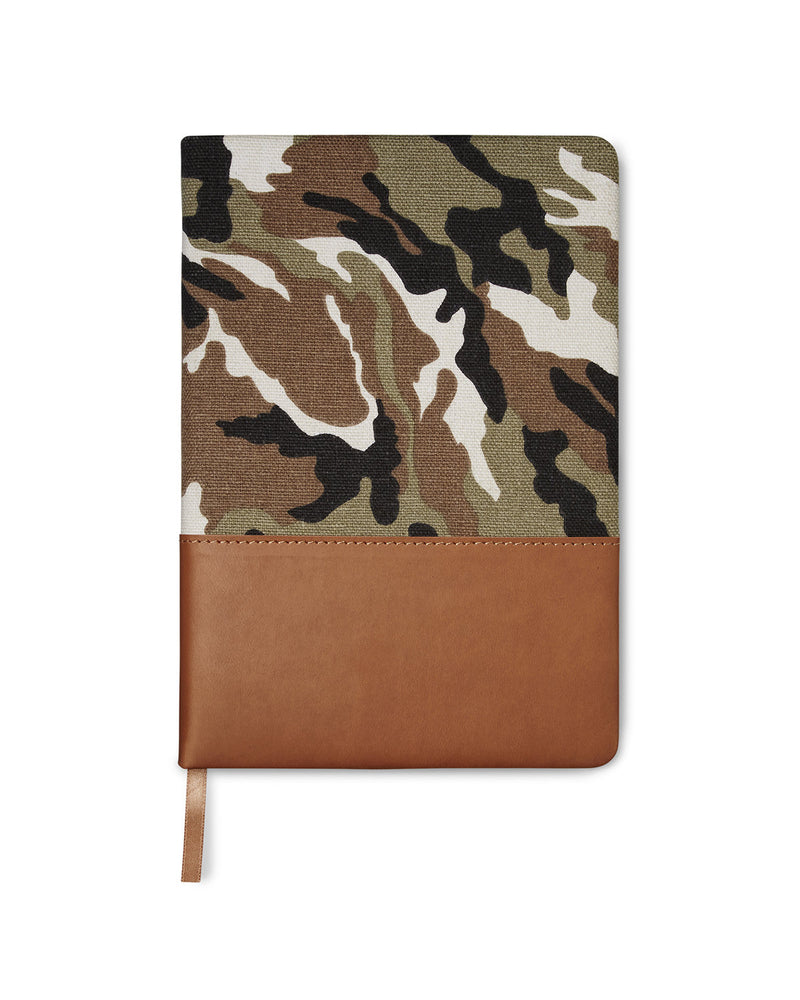 Prime Line Hard Cover Camo Canvas Journal