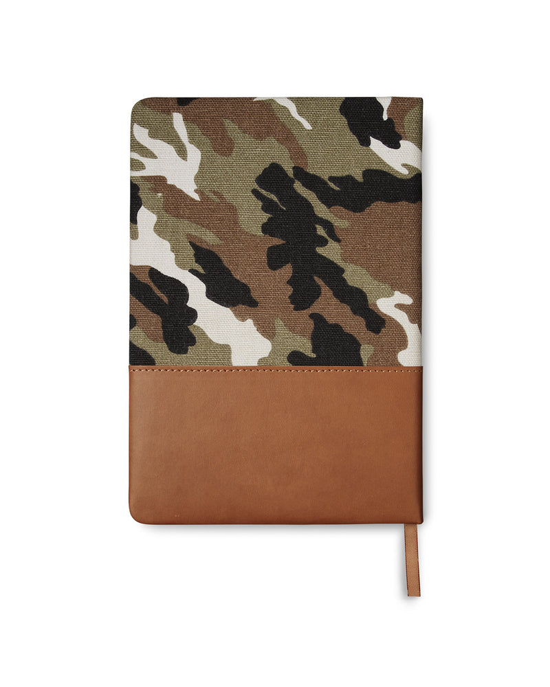 Prime Line Hard Cover Camo Canvas Journal