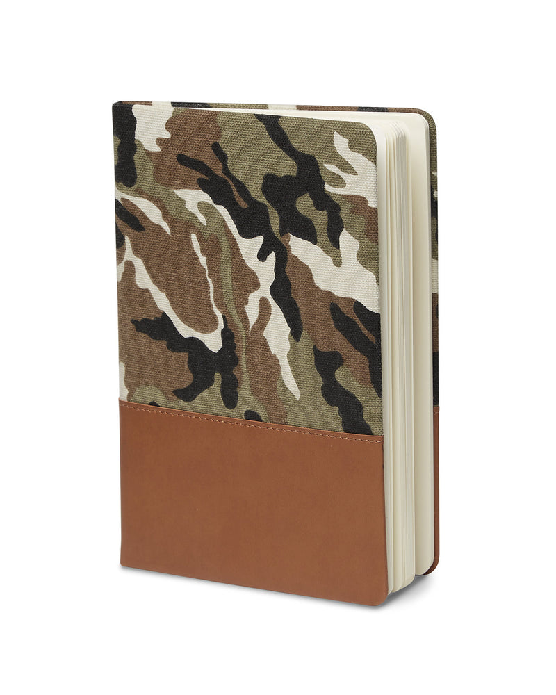 Prime Line Hard Cover Camo Canvas Journal