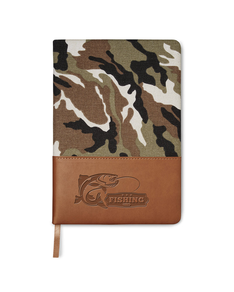 Prime Line Hard Cover Camo Canvas Journal