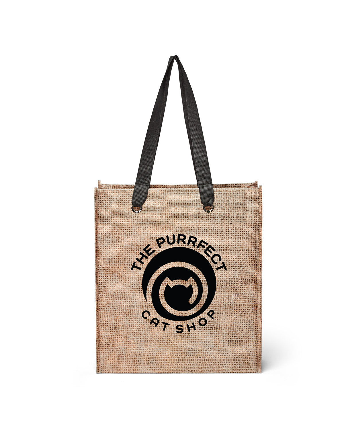 Prime Line Non-Woven Jute "Look" Tote Prime Line