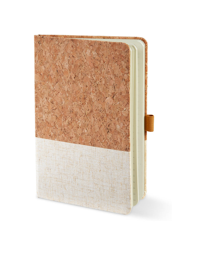 Prime Line Hard Cover Cork And Heathered Fabric Journal