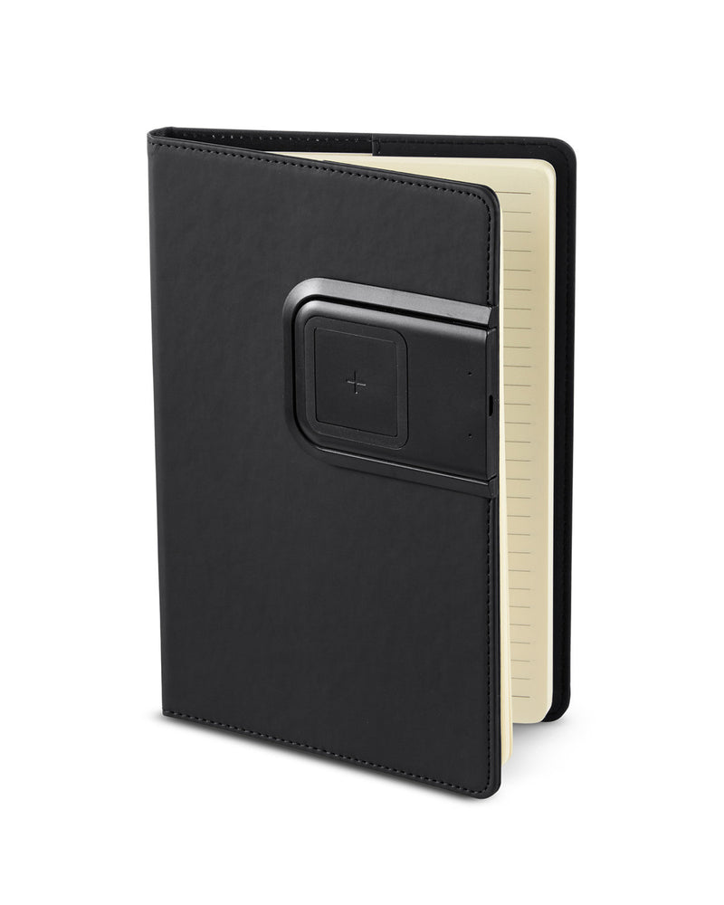 Prime Line Refillable Journal with Wireless Charging Panel