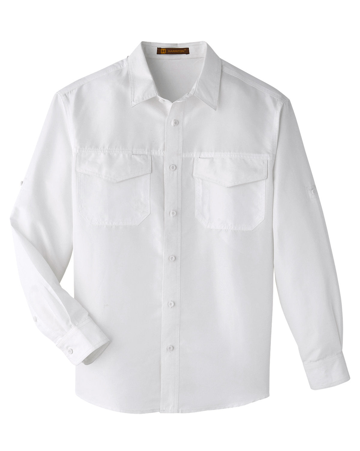 Harriton Men's Key West Long-Sleeve Performance Staff Shirt Harriton