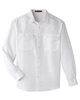 Harriton Men's Key West Long-Sleeve Performance Staff Shirt Harriton