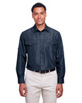 Harriton Men's Key West Long-Sleeve Performance Staff Shirt Harriton