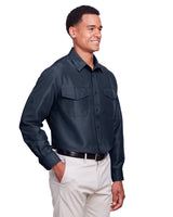 Harriton Men's Key West Long-Sleeve Performance Staff Shirt Harriton