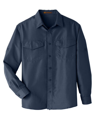 Harriton Men's Key West Long-Sleeve Performance Staff Shirt