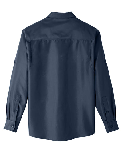 Harriton Men's Key West Long-Sleeve Performance Staff Shirt