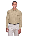 Harriton Men's Key West Long-Sleeve Performance Staff Shirt Harriton