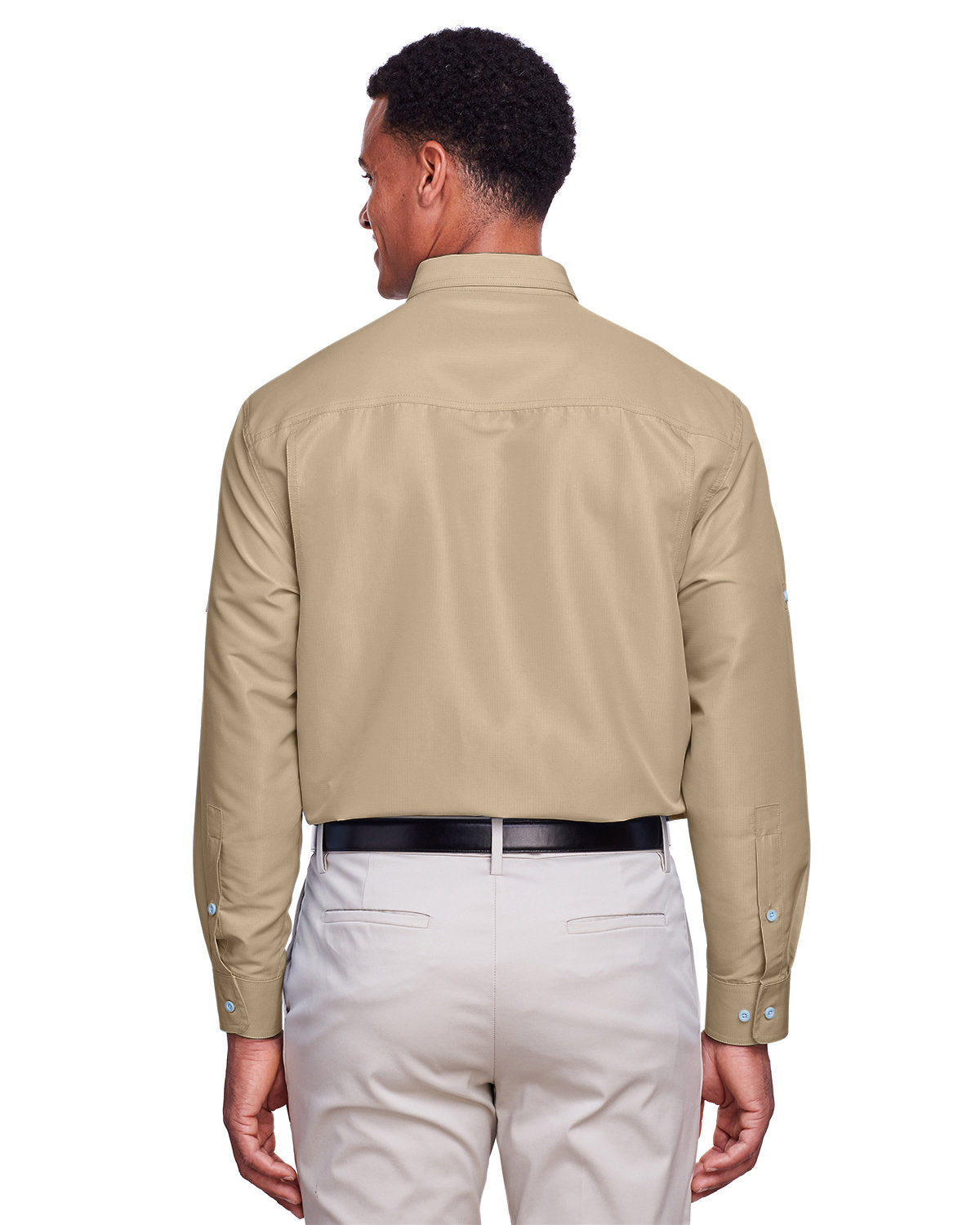 Harriton Men's Key West Long-Sleeve Performance Staff Shirt Harriton