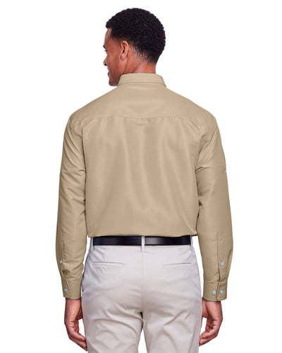 Harriton Men's Key West Long-Sleeve Performance Staff Shirt