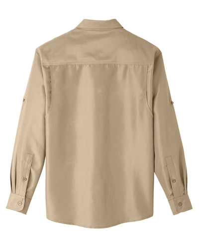 Harriton Men's Key West Long-Sleeve Performance Staff Shirt