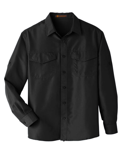 Harriton Men's Key West Long-Sleeve Performance Staff Shirt