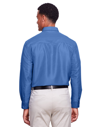 Harriton Men's Key West Long-Sleeve Performance Staff Shirt