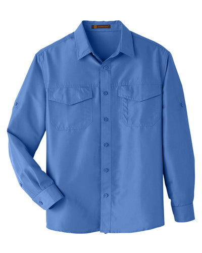 Harriton Men's Key West Long-Sleeve Performance Staff Shirt