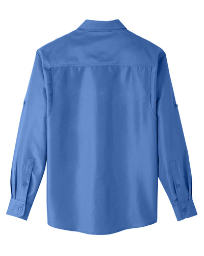 Harriton Men's Key West Long-Sleeve Performance Staff Shirt