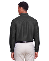 Harriton Men's Key West Long-Sleeve Performance Staff Shirt Harriton