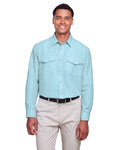 Harriton Men's Key West Long-Sleeve Performance Staff Shirt Harriton