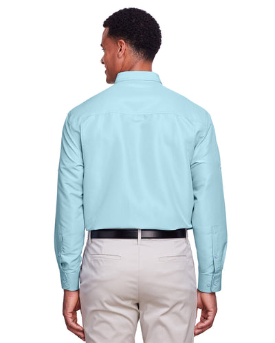 Harriton Men's Key West Long-Sleeve Performance Staff Shirt