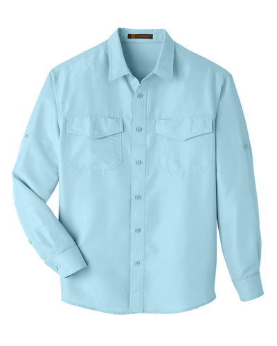 Harriton Men's Key West Long-Sleeve Performance Staff Shirt