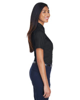 Harriton Ladies' Easy Blend™ Short-Sleeve Twill Shirt with Stain-Release Harriton